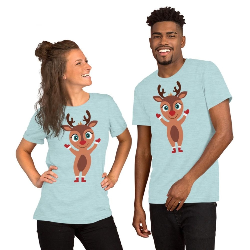 Kritter Christmas Rudolph Adult Unisex Tshirt
